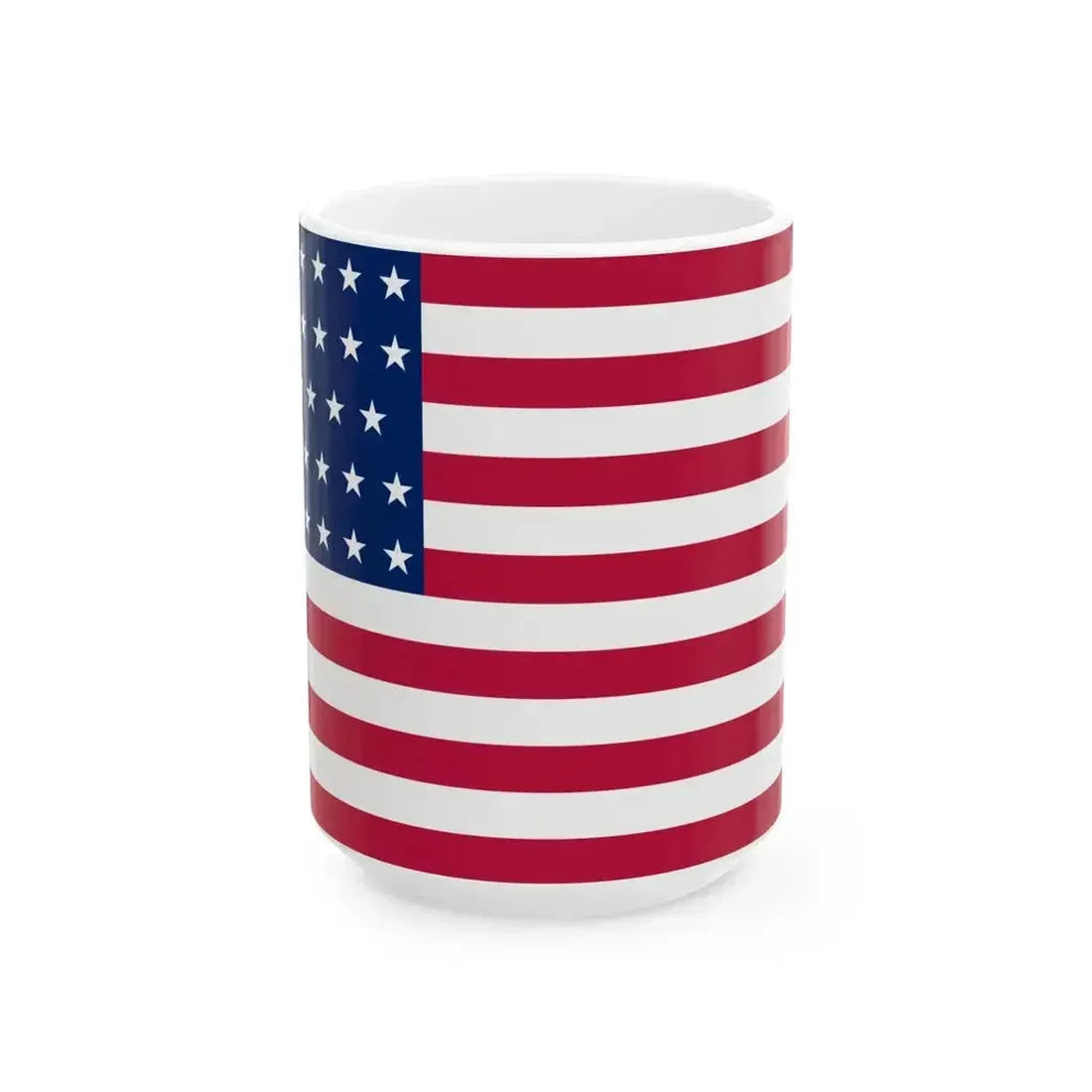 39 Star US Flag Unofficial (United States) White Coffee Mug 15oz - Go Mug Yourself