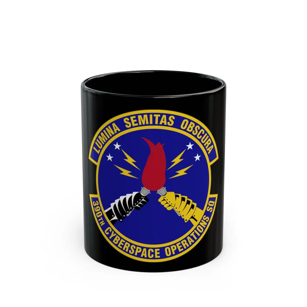 390 Cyberspace Operations Squadron ACC (U.S. Air Force) Black Coffee Mug-11oz-Go Mug Yourself