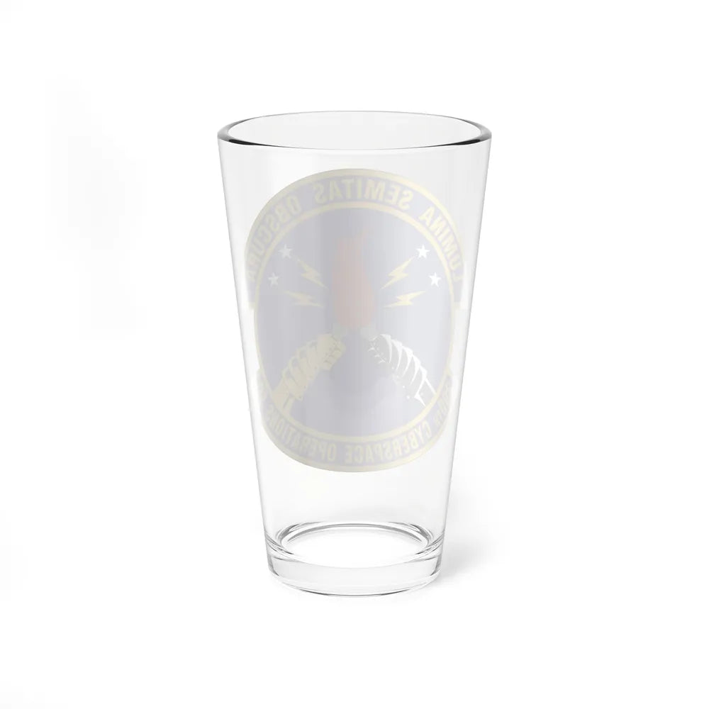 390 Cyberspace Operations Squadron ACC (U.S. Air Force) Pint Glass 16oz-Go Mug Yourself