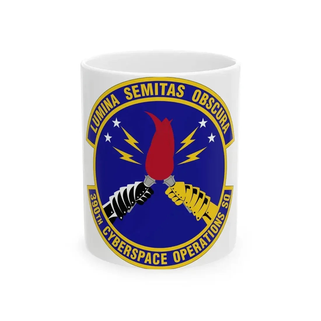 390 Cyberspace Operations Squadron ACC (U.S. Air Force) White Coffee Mug 11oz - Go Mug Yourself