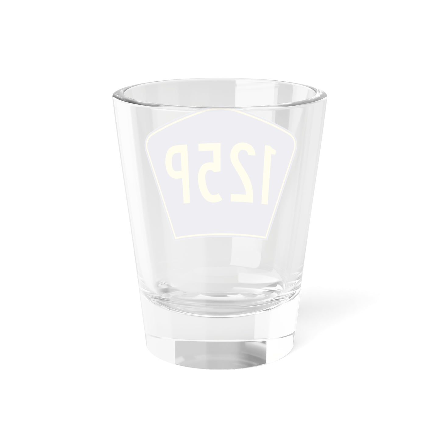 PR secondary 125P (Puerto Rico) (Road Sign) Shot Glass 1.5oz