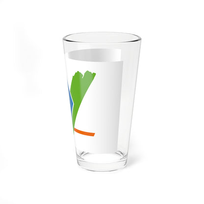 Flag of Yonne France - Pint Glass 16oz
