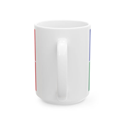 Louisiana Creole Flag (United States) White Coffee Mug