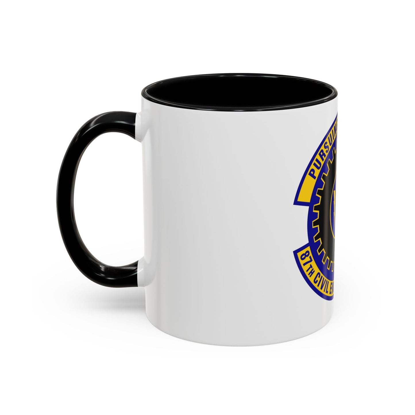 87th Civil Engineer Squadron (U.S. Air Force) Accent Coffee Mug