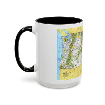 USA - Northwest 1 (1973) (Map) Accent Coffee Mug
