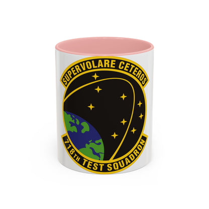 718th Test Squadron (U.S. Air Force) Accent Coffee Mug