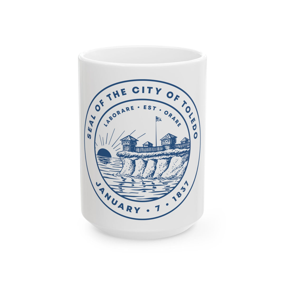 Seal of Toledo Ohio - White Coffee Mug