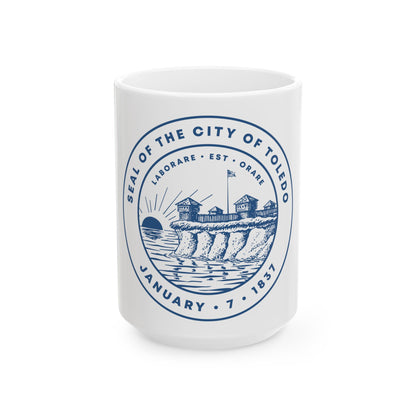 Seal of Toledo Ohio - White Coffee Mug