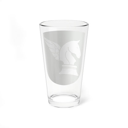 Livregementets husarer 31. luftburna bataljonen vapen (Sweden) (Coat of Arms) Pint Glass 16oz