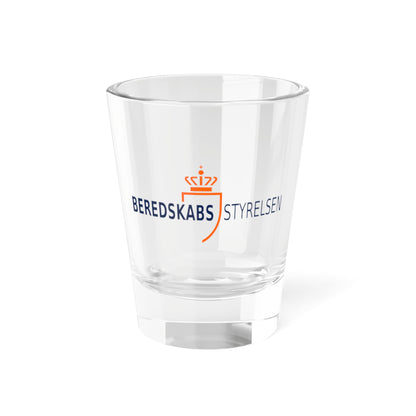 Logo for Emergency Management Agency (Denmark) (Coat of Arms) Shot Glass 1.5oz