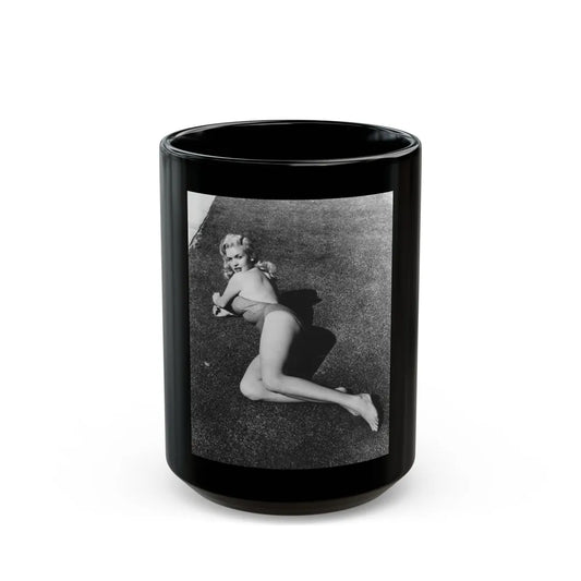 Jayne Mansfield #217 (Vintage Female Icon) Black Coffee Mug-15oz-Go Mug Yourself