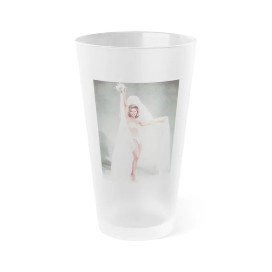 Nancy Kovack #22 (Vintage Female Icon) Frosted Pint 16oz-16oz-Frosted-Go Mug Yourself