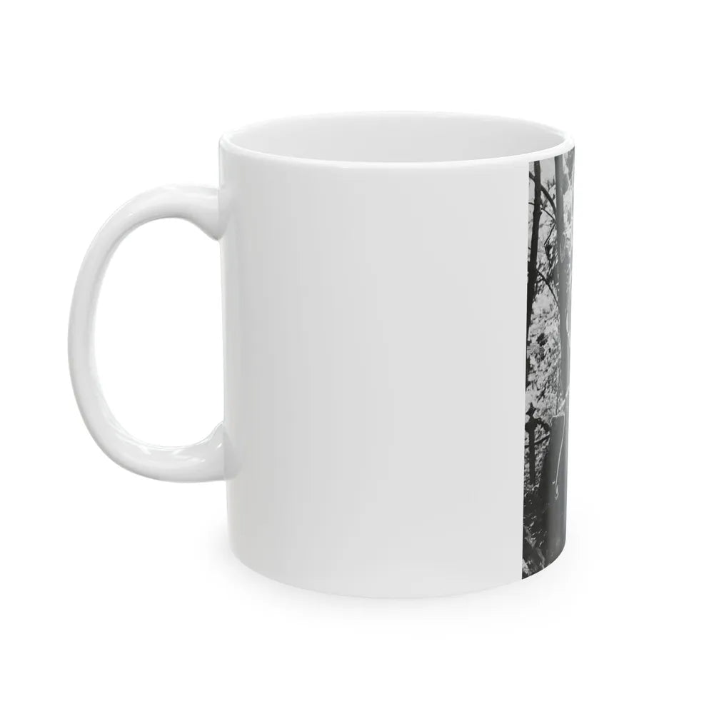 Veronica Carlson #84 - Partially Topless (Vintage Female Icon) White Coffee Mug-Go Mug Yourself