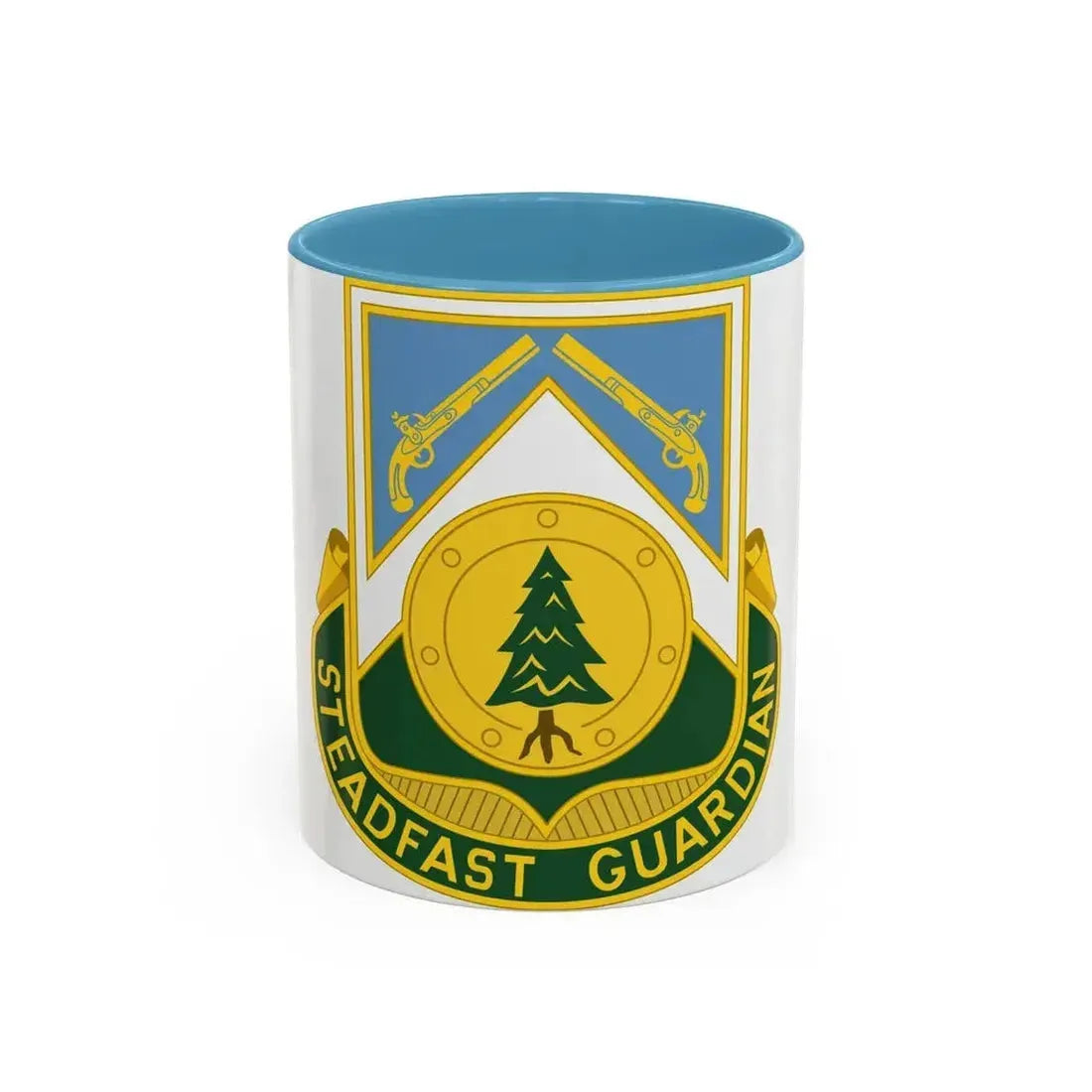 390th Military Police Battalion (U.S. Army) Accent Coffee Mug 11oz Light Blue - Go Mug Yourself
