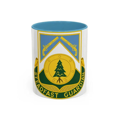 390th Military Police Battalion (U.S. Army) Accent Coffee Mug 11oz Light Blue - Go Mug Yourself