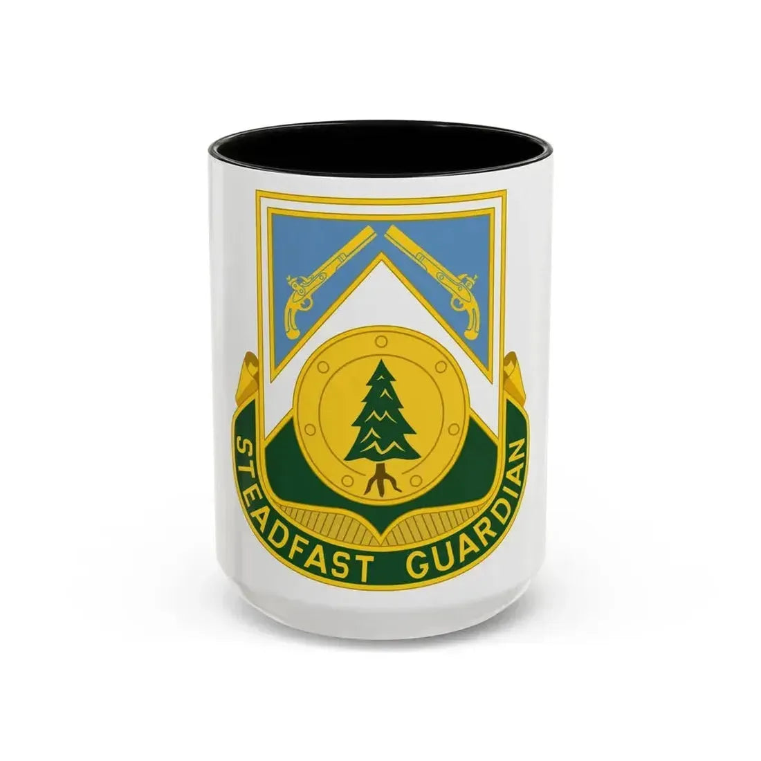390th Military Police Battalion (U.S. Army) Accent Coffee Mug 15oz Black - Go Mug Yourself