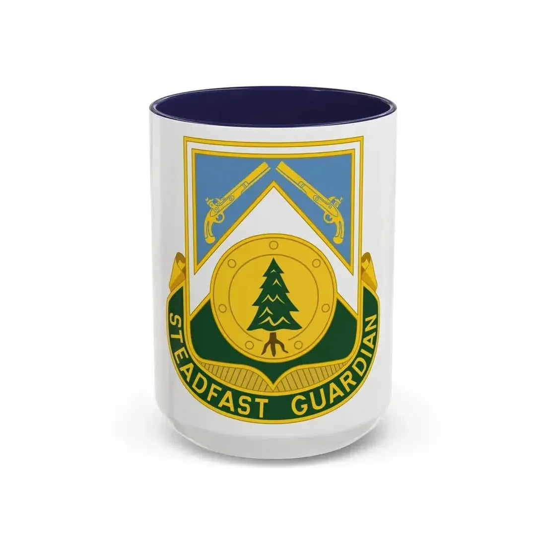 390th Military Police Battalion (U.S. Army) Accent Coffee Mug 15oz Navy - Go Mug Yourself
