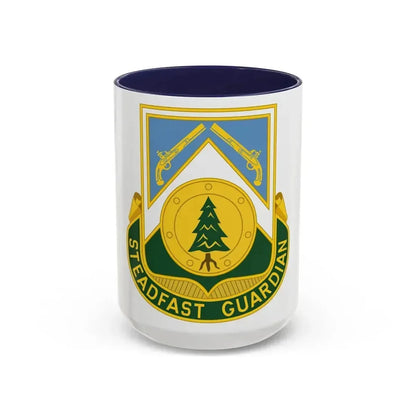 390th Military Police Battalion (U.S. Army) Accent Coffee Mug 15oz Navy - Go Mug Yourself