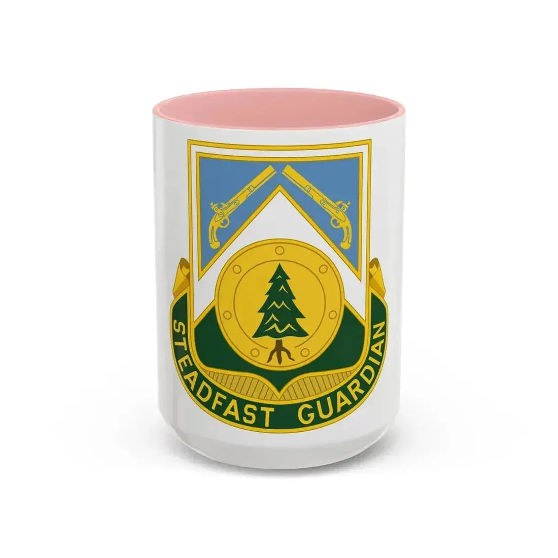 390th Military Police Battalion (U.S. Army) Accent Coffee Mug 15oz Pink - Go Mug Yourself