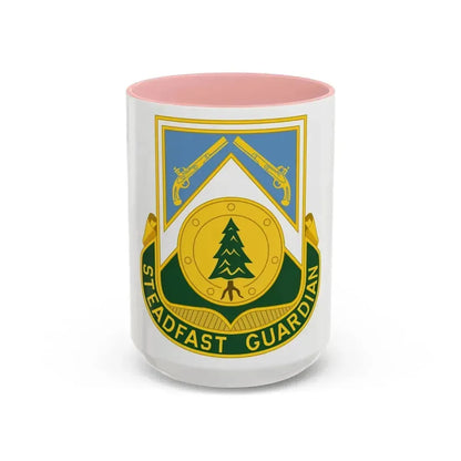 390th Military Police Battalion (U.S. Army) Accent Coffee Mug 15oz Pink - Go Mug Yourself
