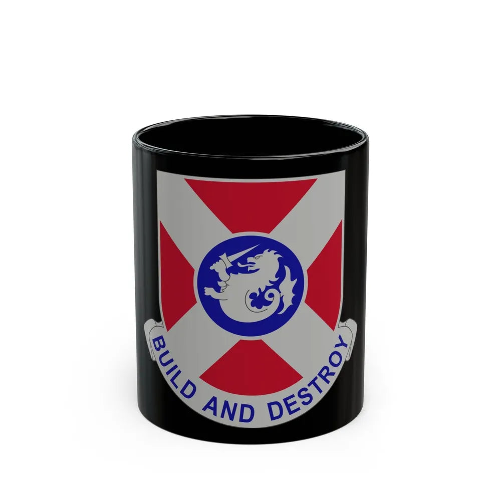 391 Engineer Battalion (U.S. Army) Black Coffee Mug-11oz-Go Mug Yourself