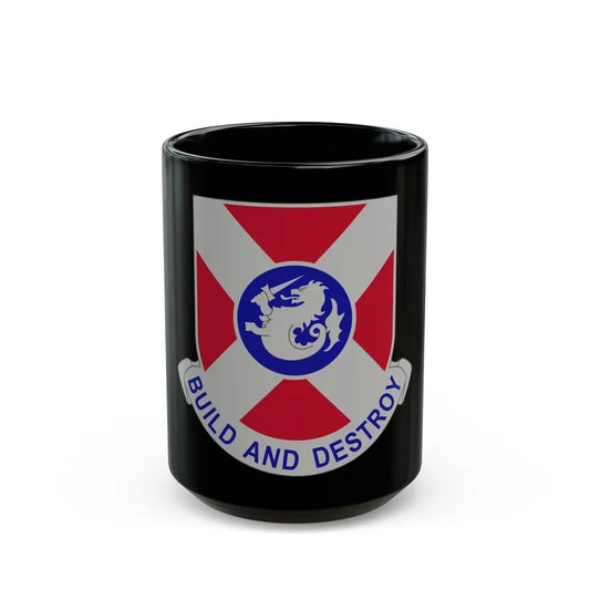 391 Engineer Battalion (U.S. Army) Black Coffee Mug 15oz - Go Mug Yourself