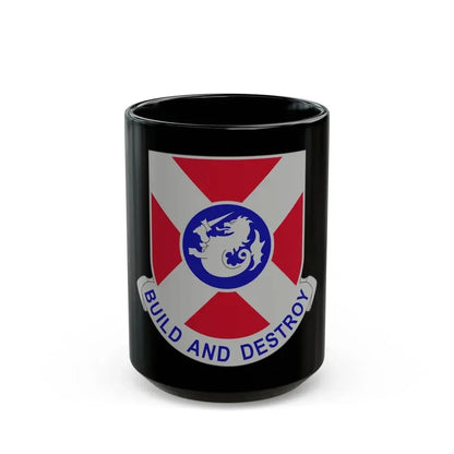391 Engineer Battalion (U.S. Army) Black Coffee Mug 15oz - Go Mug Yourself