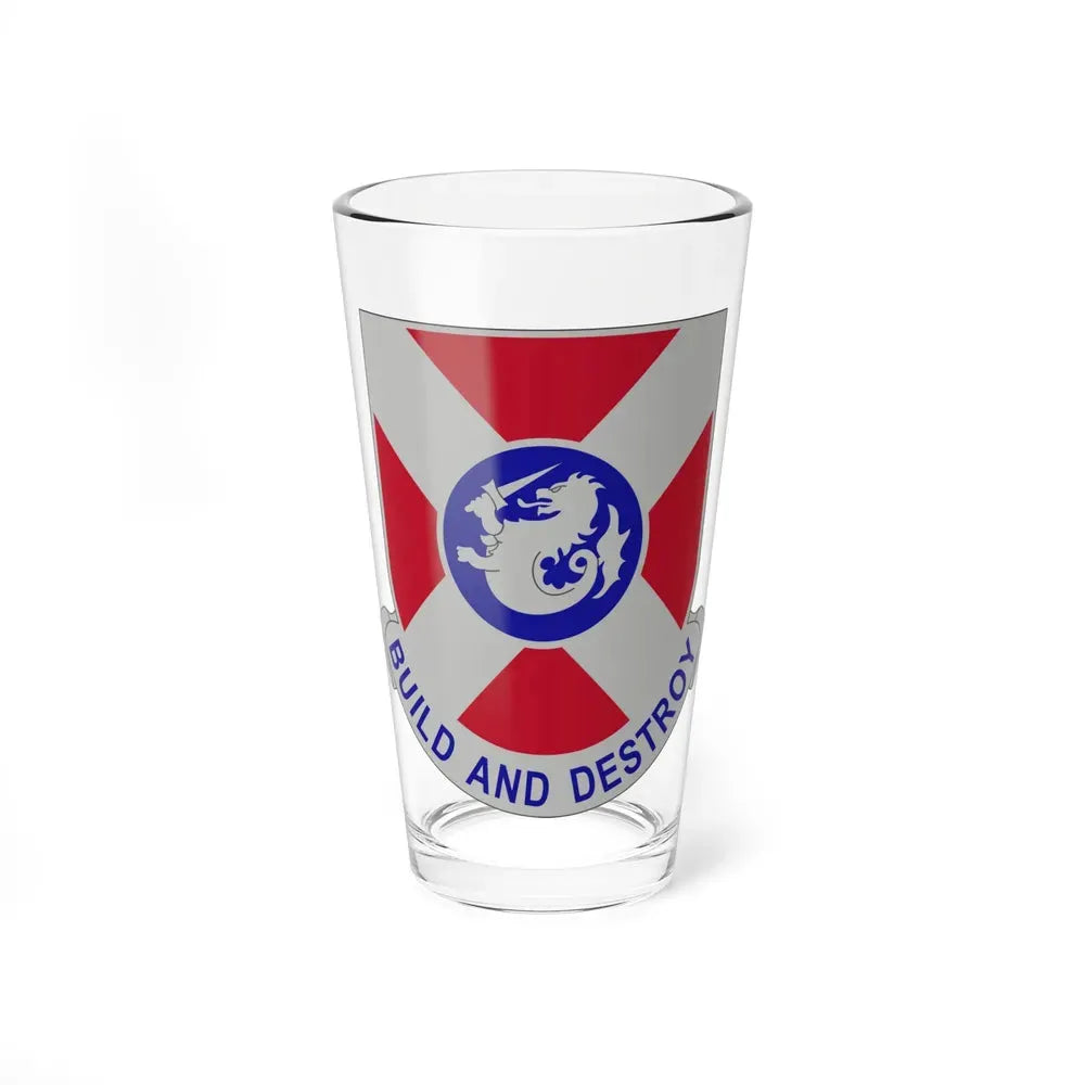 391 Engineer Battalion (U.S. Army) Pint Glass 16oz 16oz - Go Mug Yourself
