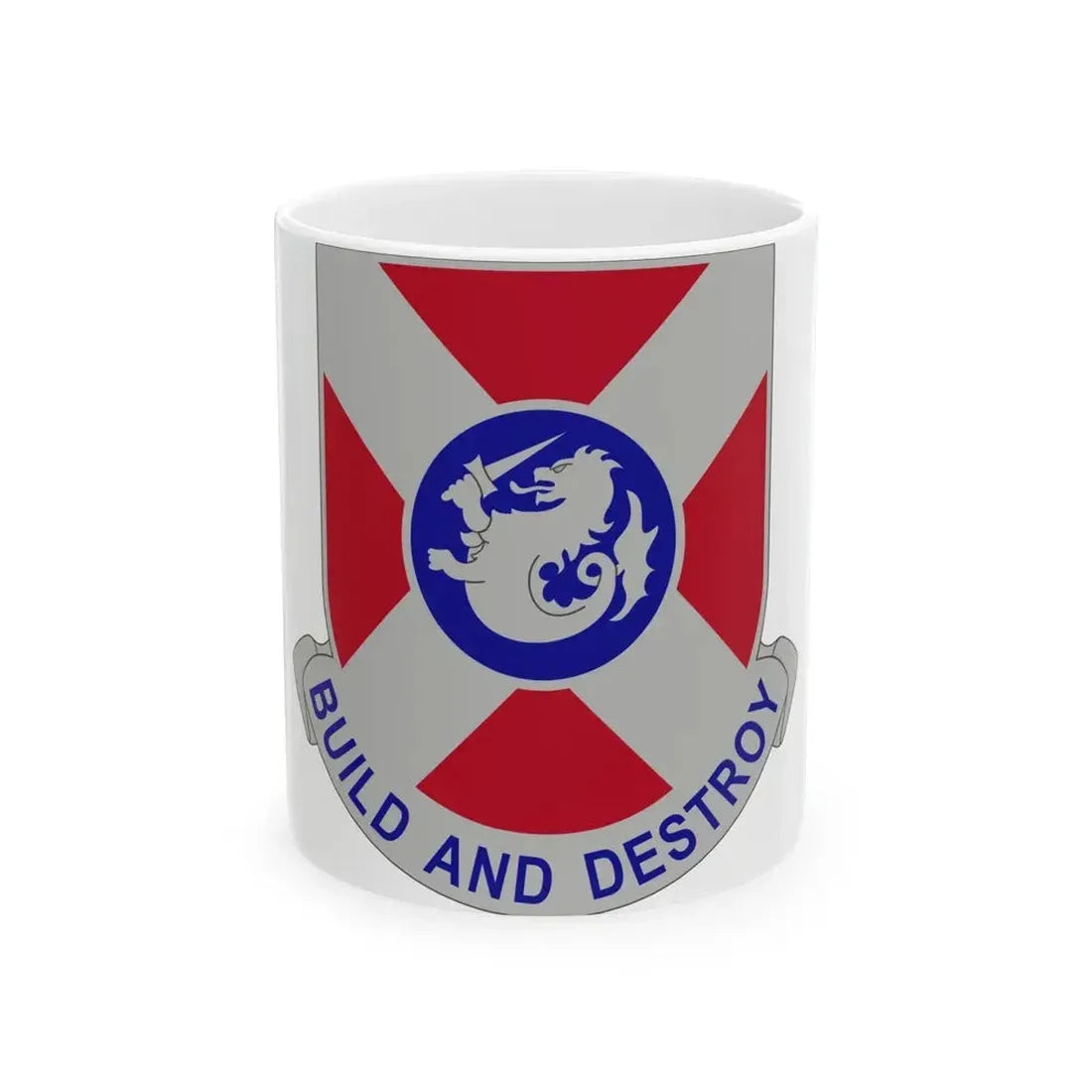 391 Engineer Battalion (U.S. Army) White Coffee Mug 11oz - Go Mug Yourself