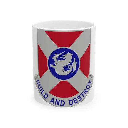 391 Engineer Battalion (U.S. Army) White Coffee Mug 11oz - Go Mug Yourself
