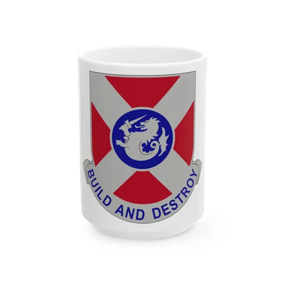 391 Engineer Battalion (U.S. Army) White Coffee Mug 15oz - Go Mug Yourself