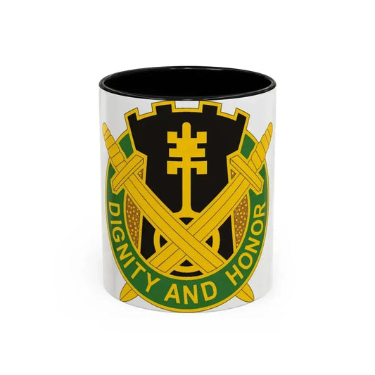 391 Military Police Battalion (U.S. Army) Accent Coffee Mug 11oz Black - Go Mug Yourself