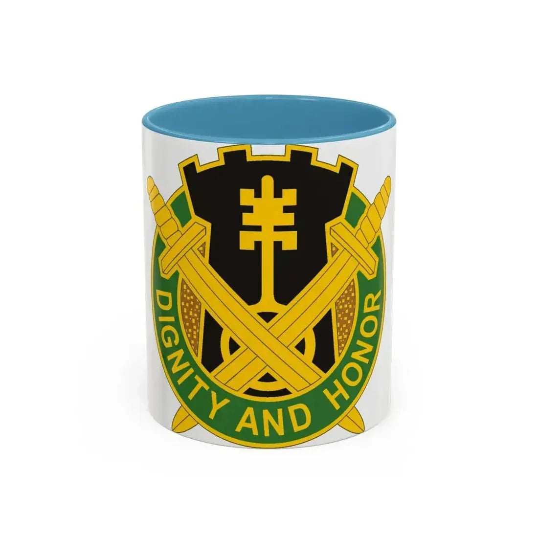 391 Military Police Battalion (U.S. Army) Accent Coffee Mug 11oz Light Blue - Go Mug Yourself