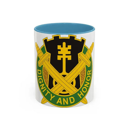 391 Military Police Battalion (U.S. Army) Accent Coffee Mug 11oz Light Blue - Go Mug Yourself