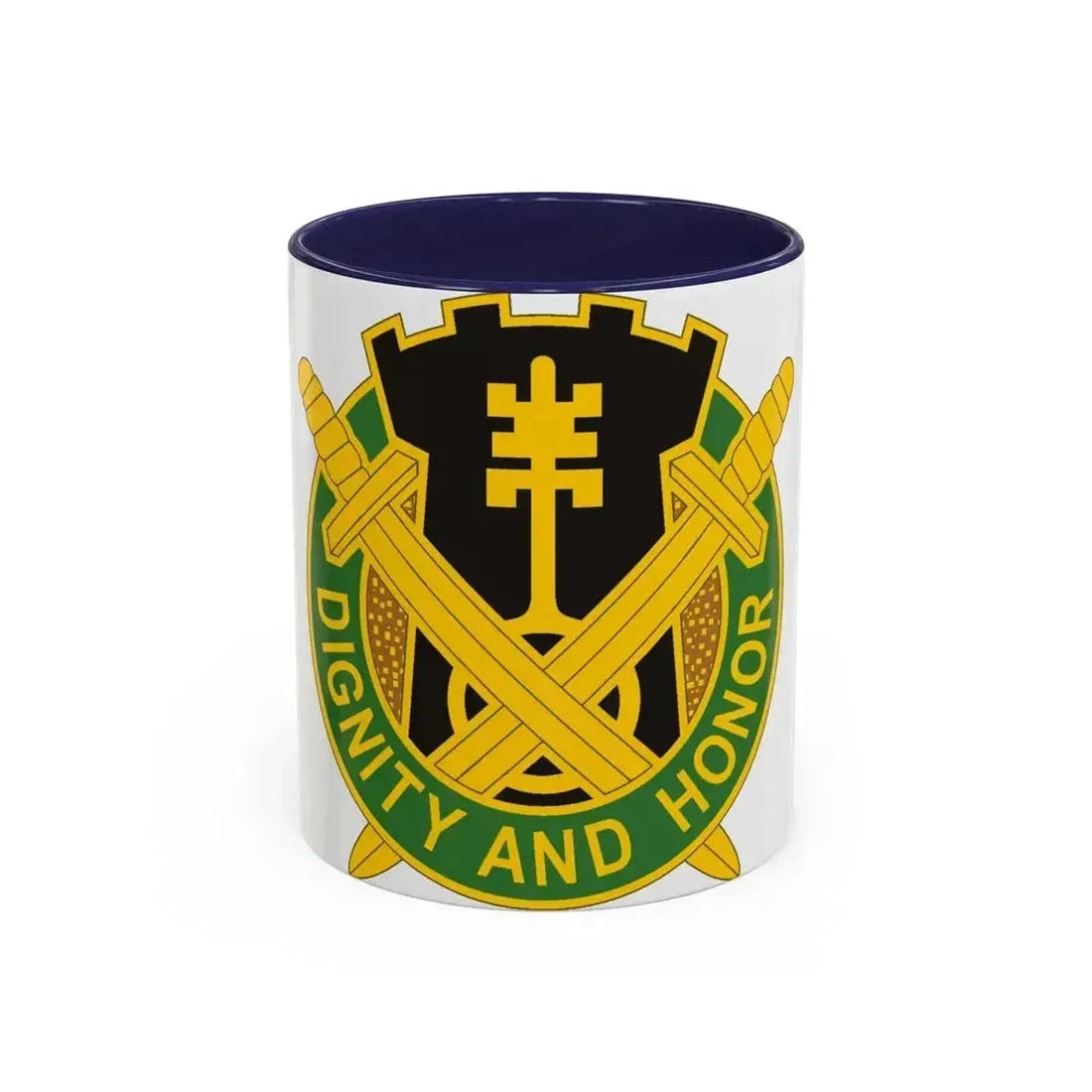 391 Military Police Battalion (U.S. Army) Accent Coffee Mug 11oz Navy - Go Mug Yourself