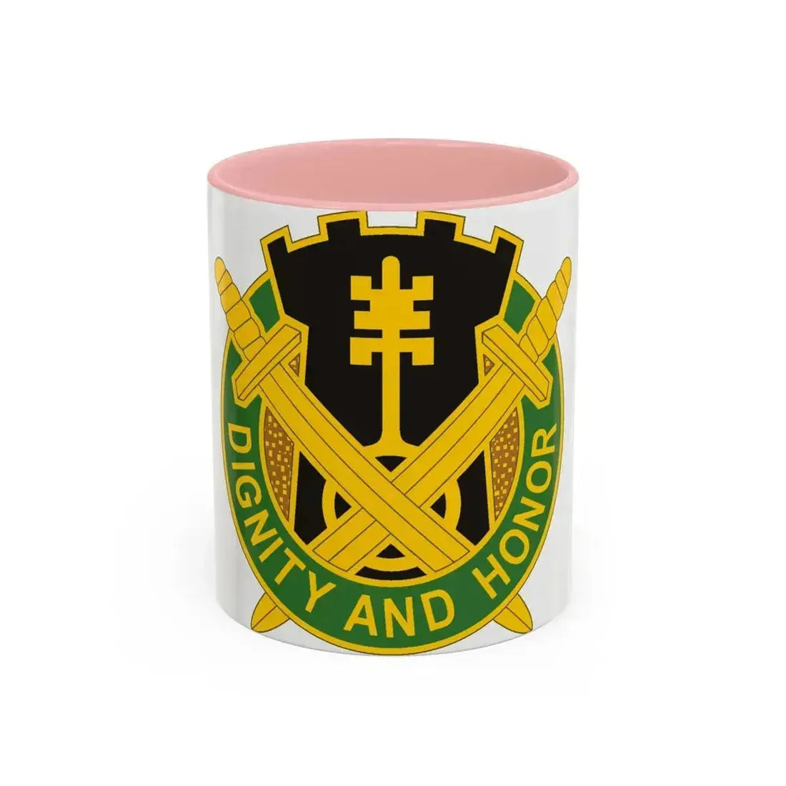 391 Military Police Battalion (U.S. Army) Accent Coffee Mug 11oz Pink - Go Mug Yourself