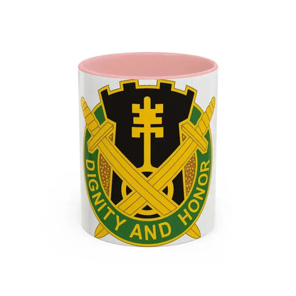 391 Military Police Battalion (U.S. Army) Accent Coffee Mug 11oz Pink - Go Mug Yourself