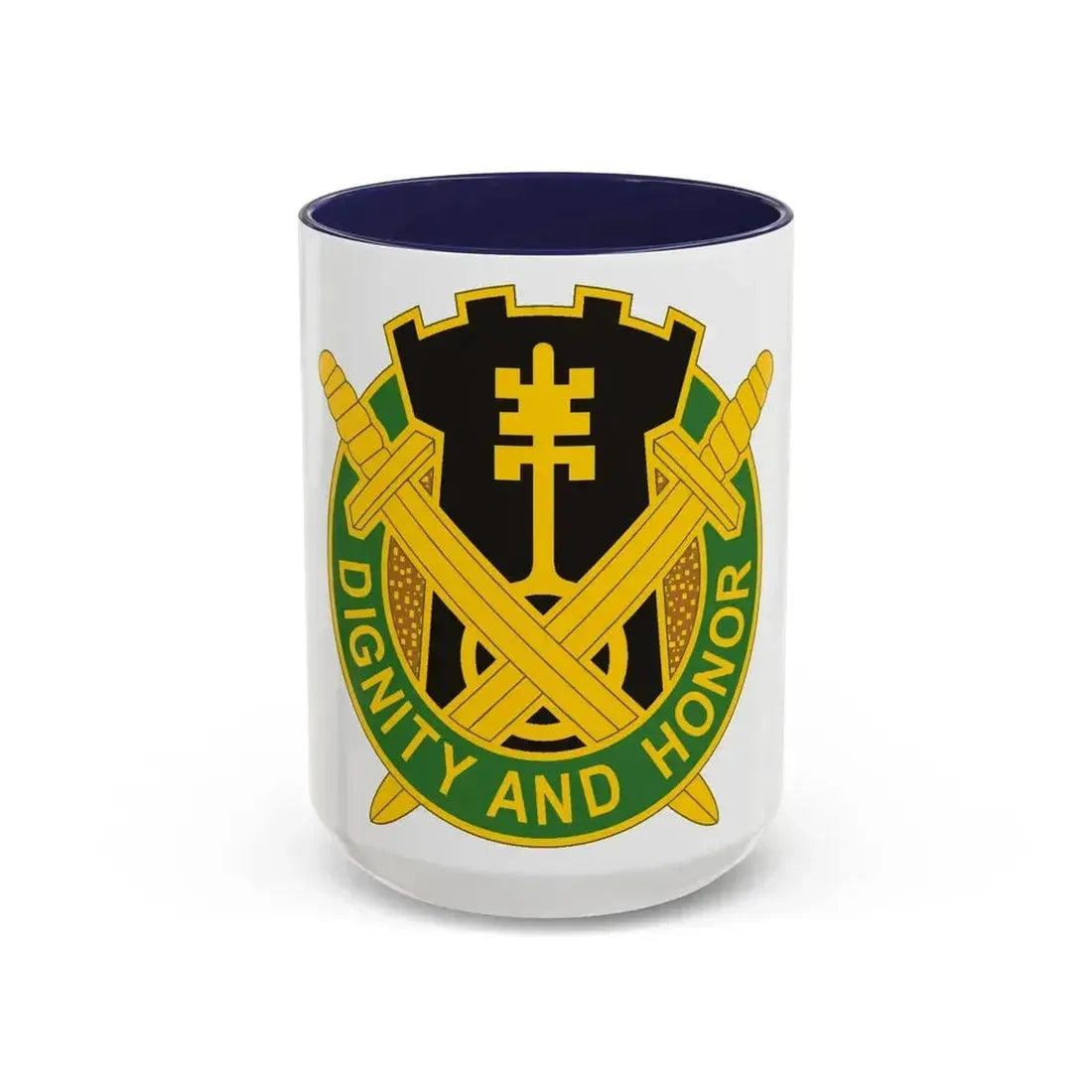 391 Military Police Battalion (U.S. Army) Accent Coffee Mug 15oz Navy - Go Mug Yourself