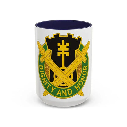 391 Military Police Battalion (U.S. Army) Accent Coffee Mug 15oz Navy - Go Mug Yourself