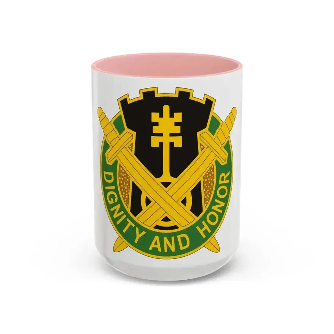391 Military Police Battalion (U.S. Army) Accent Coffee Mug 15oz Pink - Go Mug Yourself