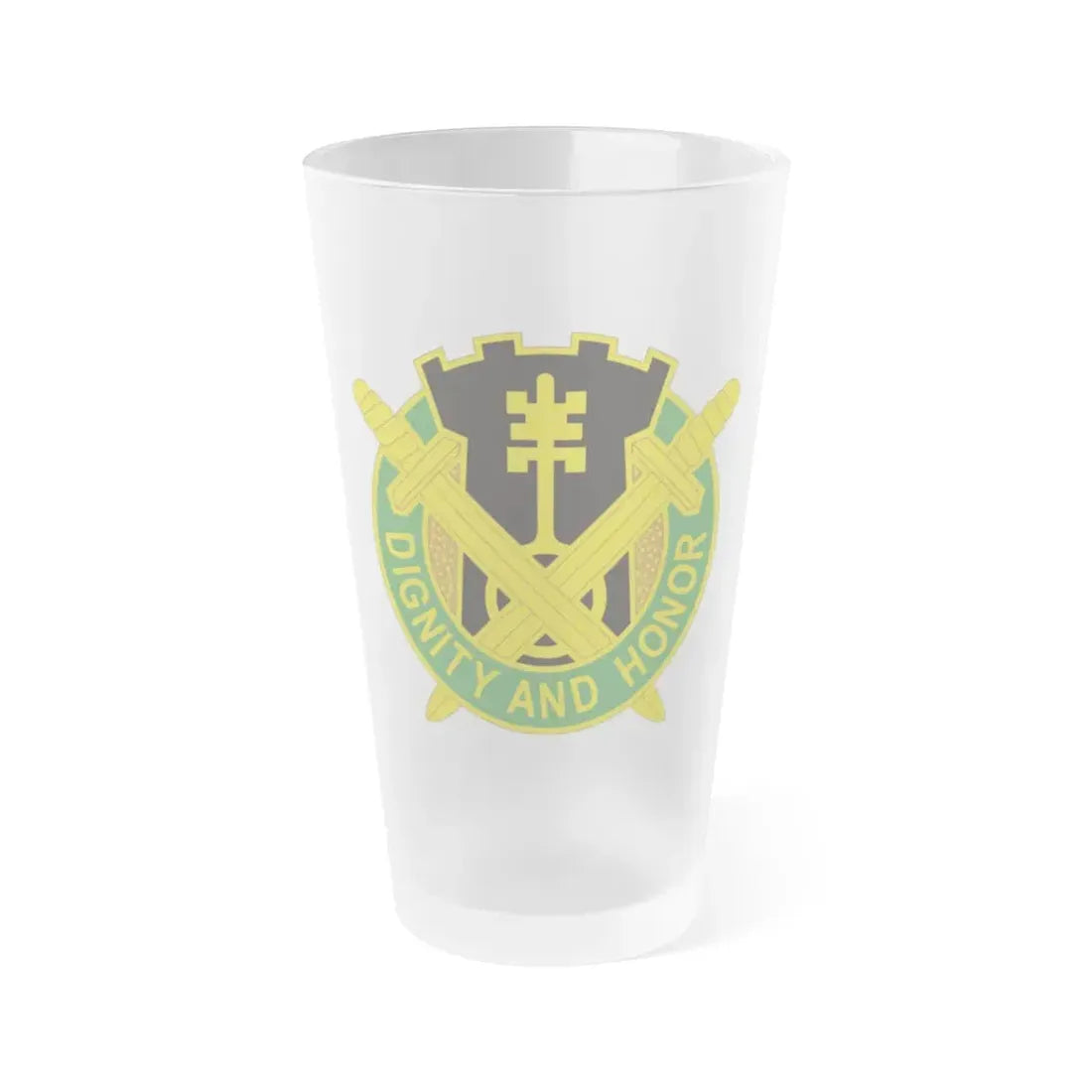 391 Military Police Battalion (U.S. Army) Frosted Pint Glass 16oz Default Title - Go Mug Yourself