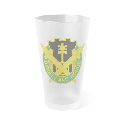 391 Military Police Battalion (U.S. Army) Frosted Pint Glass 16oz Default Title - Go Mug Yourself