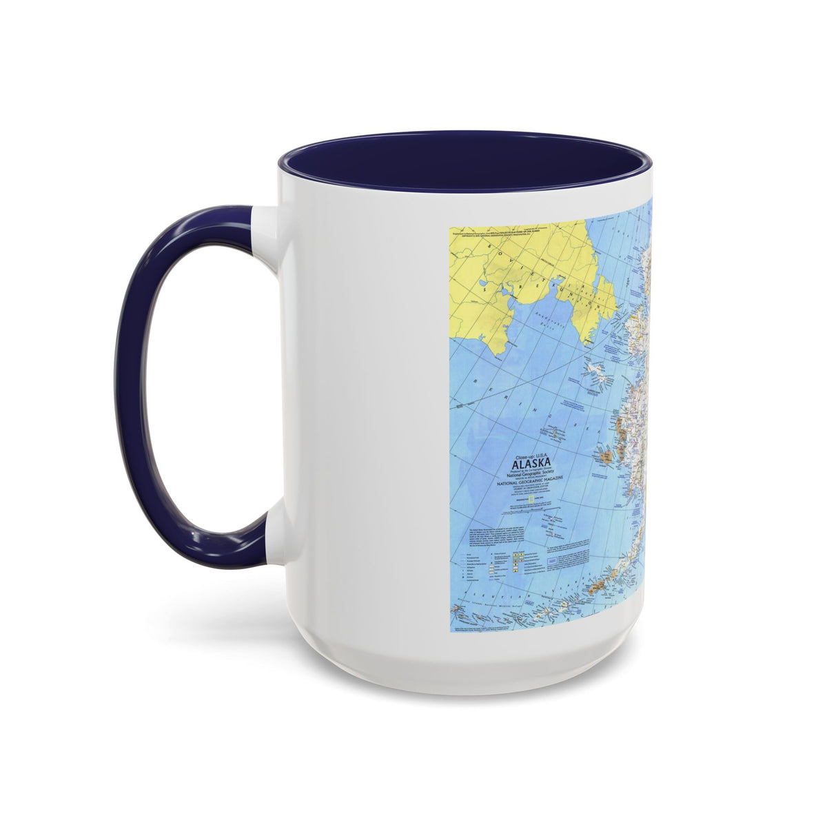 USA - Alaska (1975) (Map) Accent Coffee Mug
