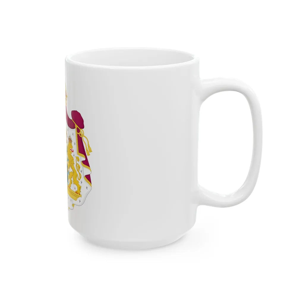 Great coat of arms of Sweden - White Coffee Mug-Go Mug Yourself