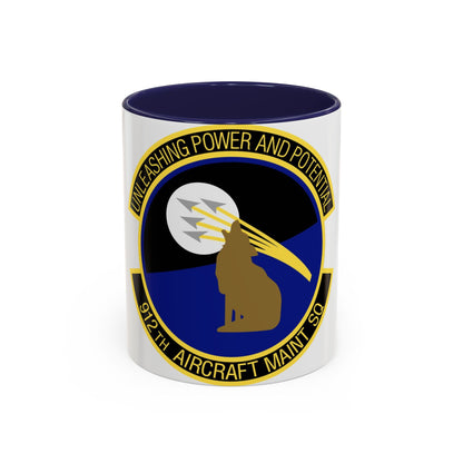 912th Aircraft Maintenance Squadron (U.S. Air Force) Accent Coffee Mug