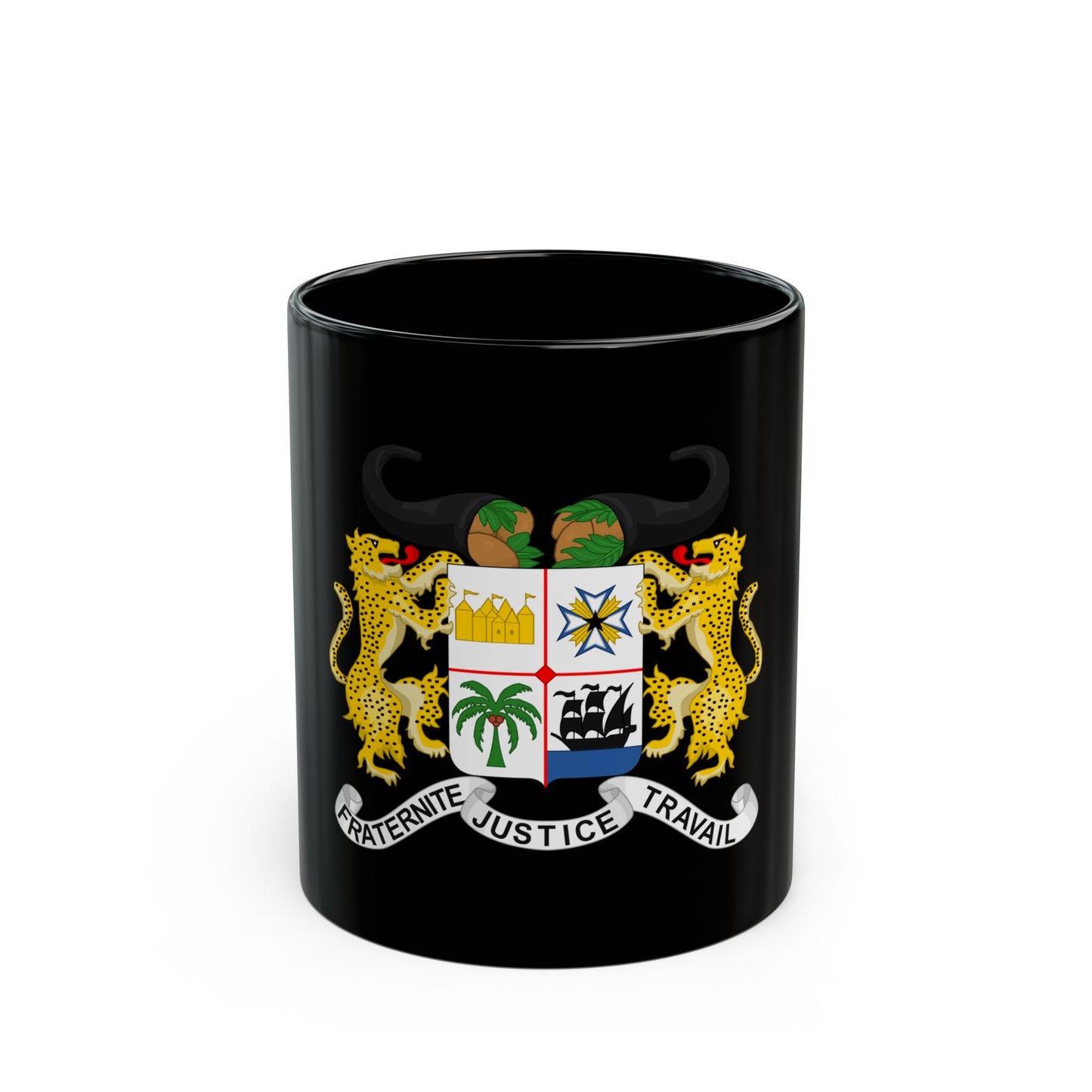 Coat of arms of Benin - Black Coffee Mug