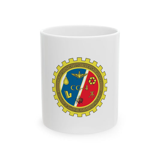 USCG COMDT CG 4 (U.S. Coast Guard) White Coffee Mug
