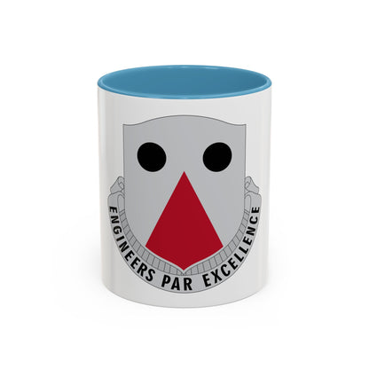 980 Engineer Battalion (U.S. Army) Accent Coffee Mug