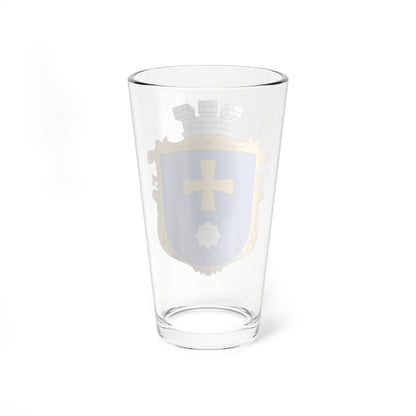UKR COA of Myrhorod (Ukraine) (Coat of Arms) Pint Glass 16oz
