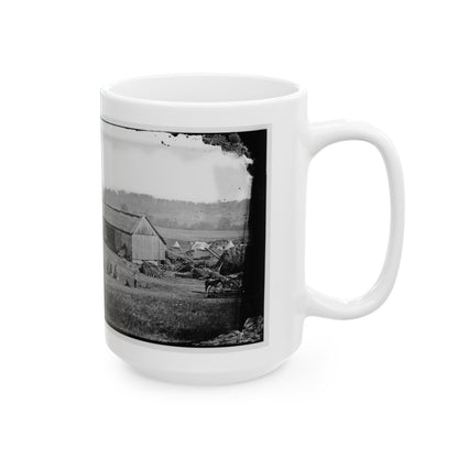 Keedysville, Md., Vicinity.  Smith's Barn, Used As A Hospital After The Battle Of Antietam (U.S. Civil War) White Coffee Mug